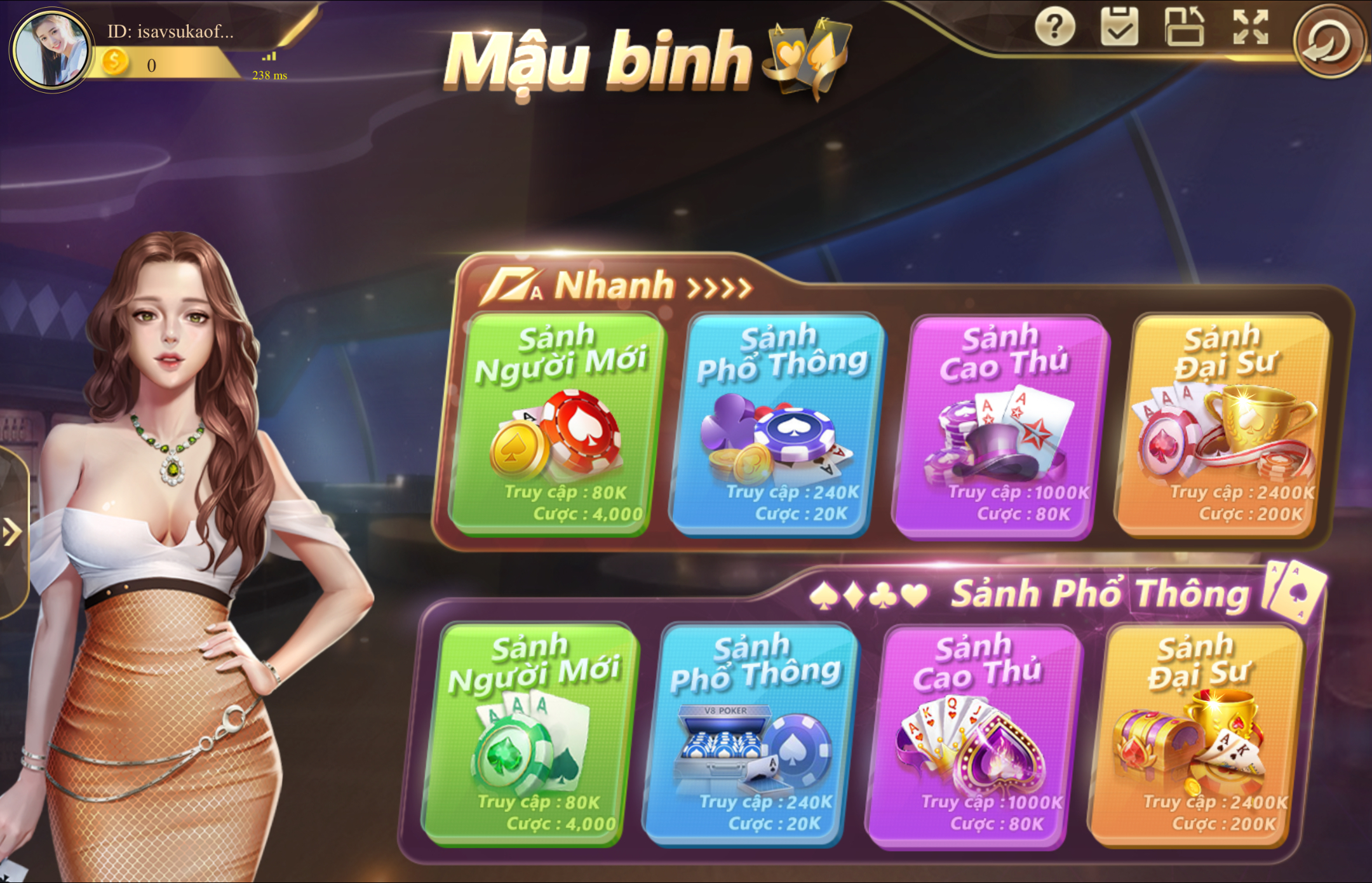 Thứ tự xếp hạng tại game bài Mậu binh 789club