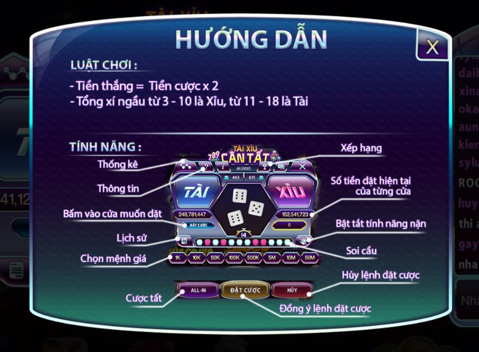 Những ưu điểm của mini game Tài xỉu tại 789 Club